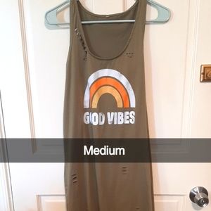 Casual Distressed Dress